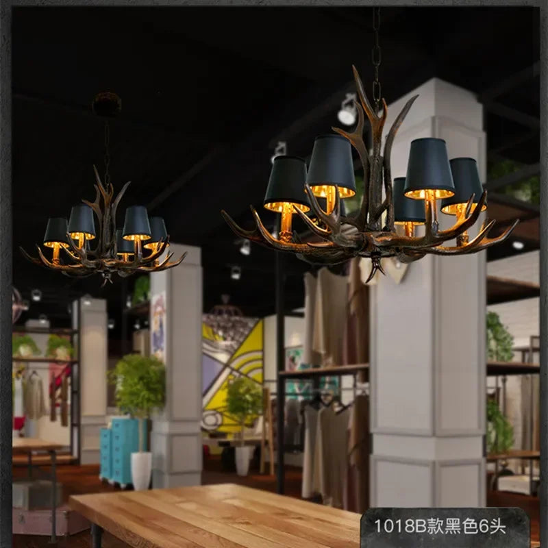 Resin Antler Chandelier