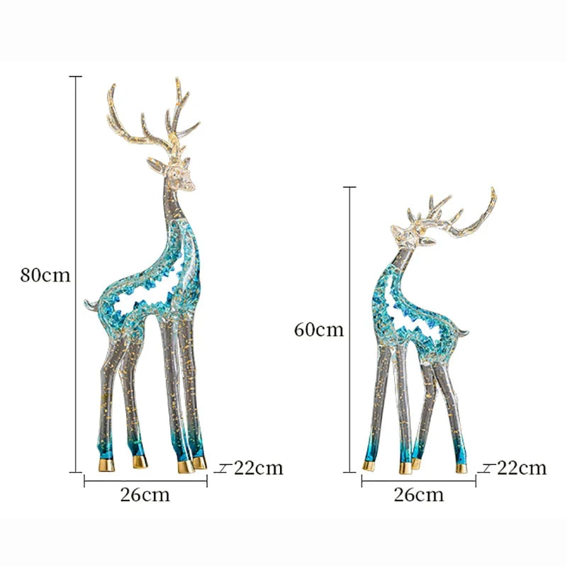 Crystal-Form Stag Sculpture