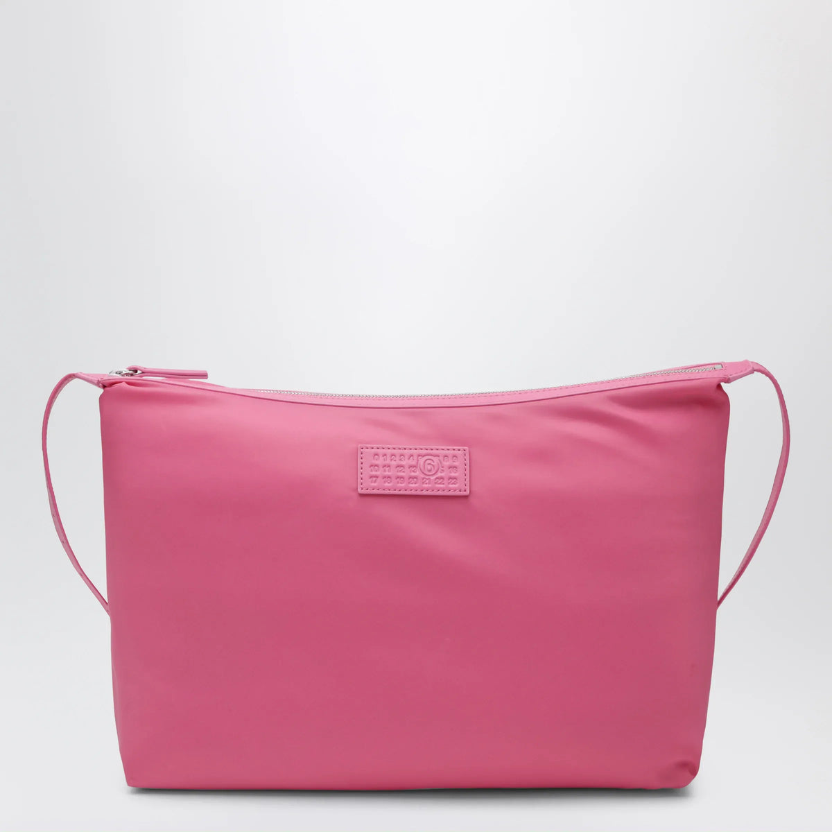 MM6 Maison Margiela - Numeric crossbody bag in nylon, carmine rose