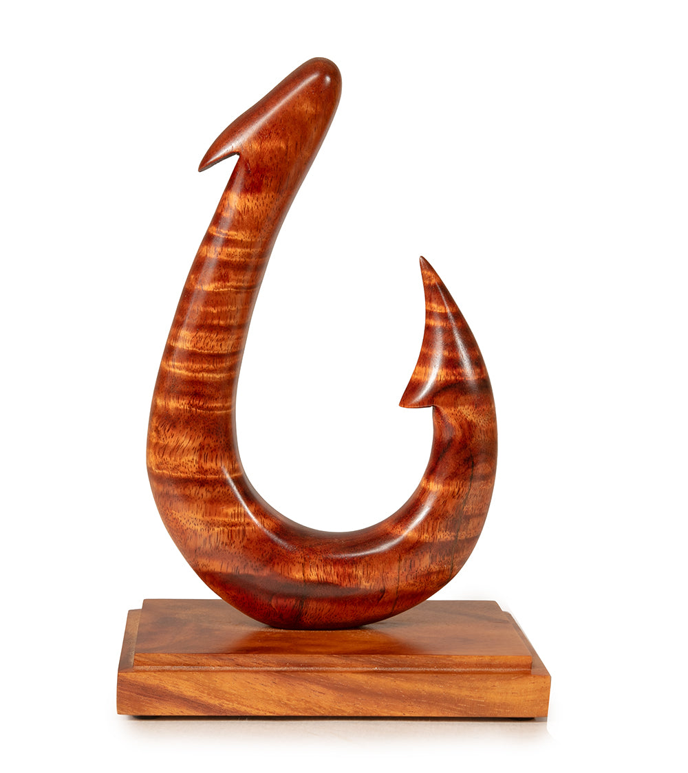 Wood Sculpture "Fish Hook" by Craig Nichols
