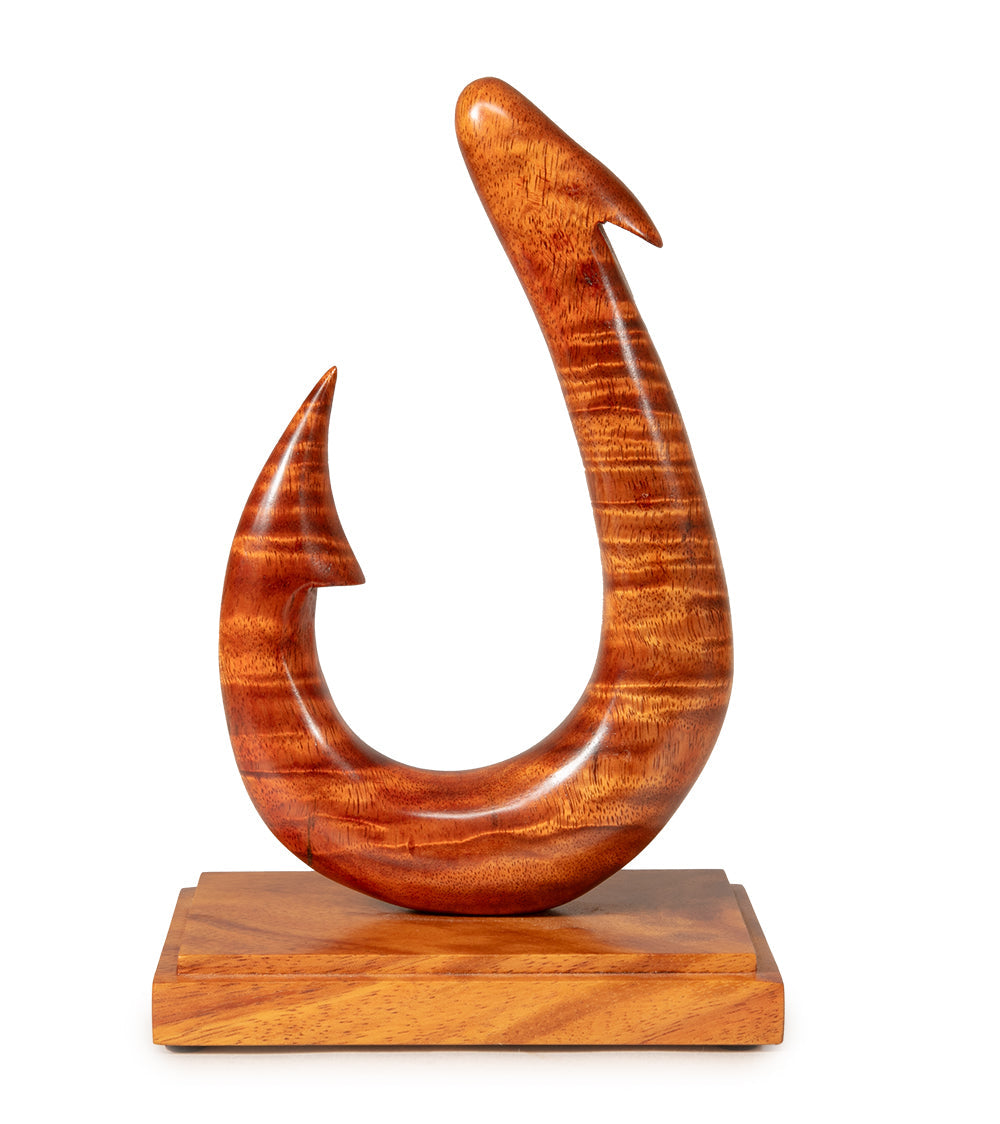 Wood Sculpture "Fish Hook" by Craig Nichols