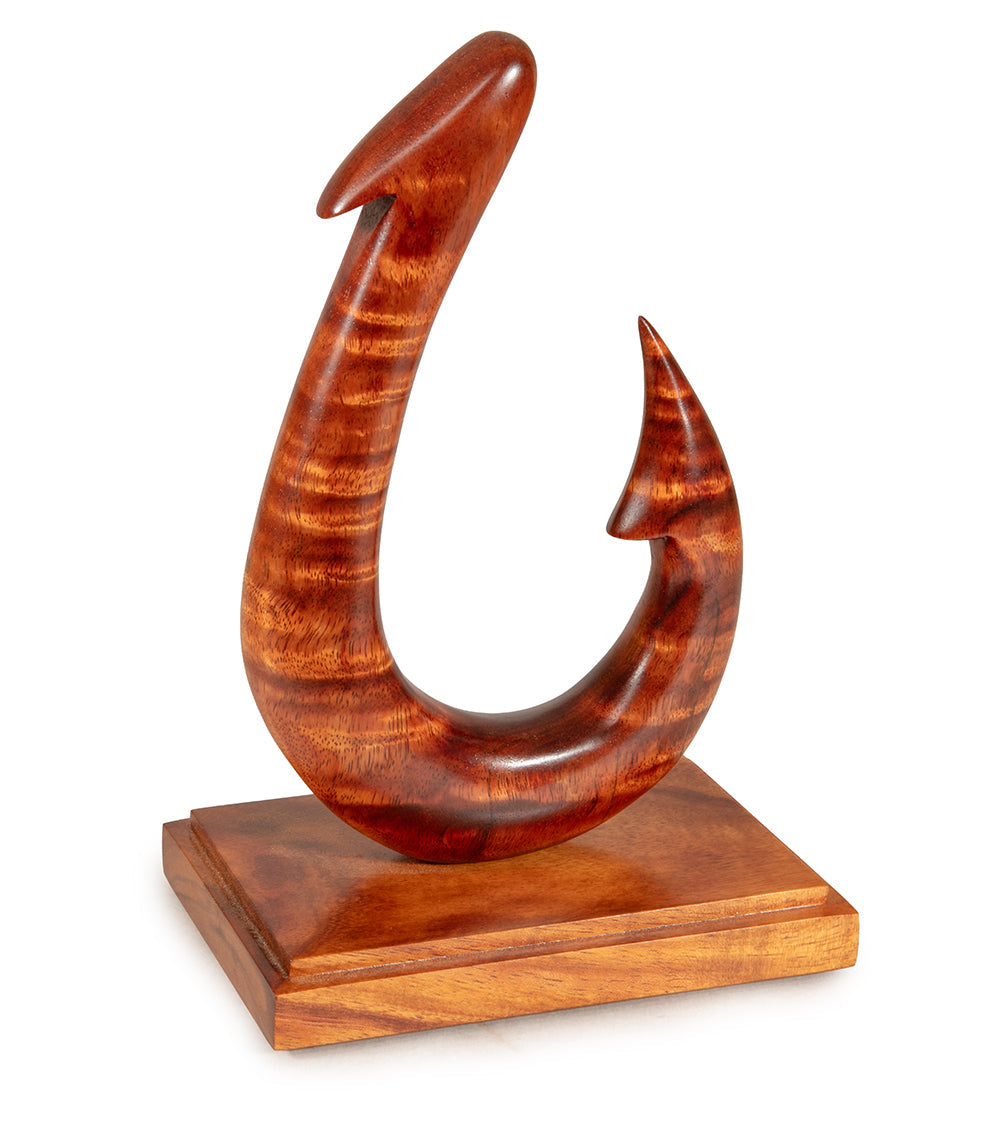 Wood Sculpture "Fish Hook" by Craig Nichols