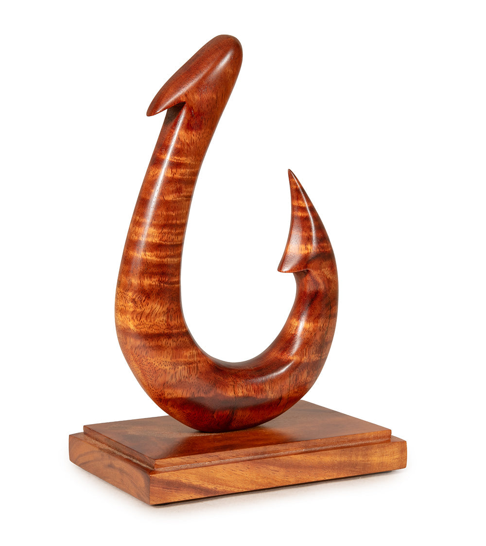 Wood Sculpture "Fish Hook" by Craig Nichols