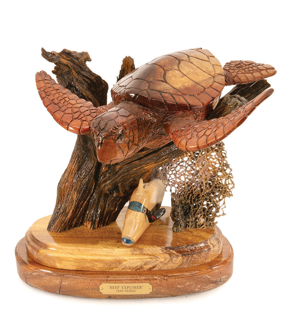Wood Sculpture "Reef Explorer" by Craig Nichols
