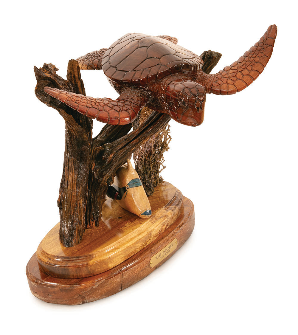 Wood Sculpture "Reef Explorer" by Craig Nichols