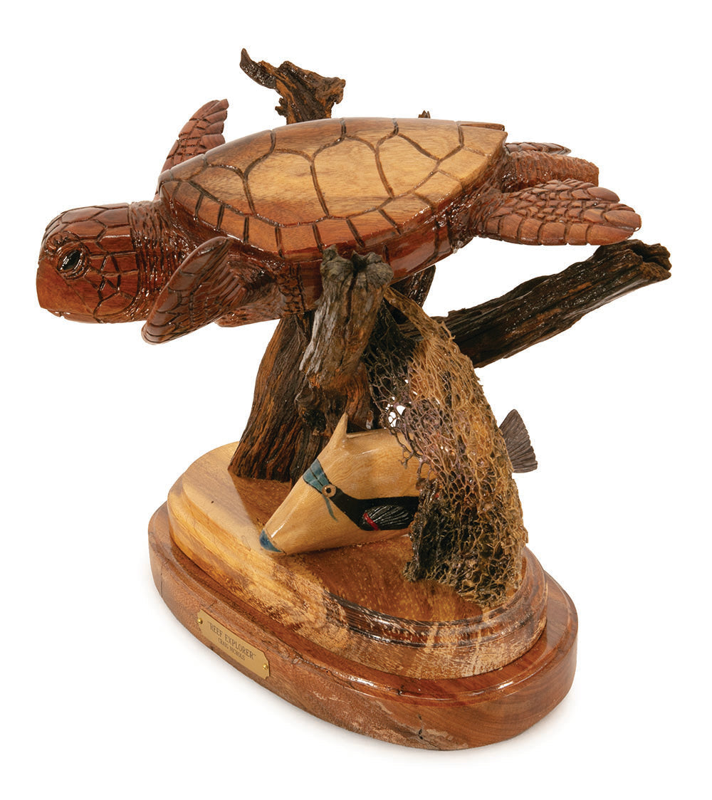 Wood Sculpture "Reef Explorer" by Craig Nichols