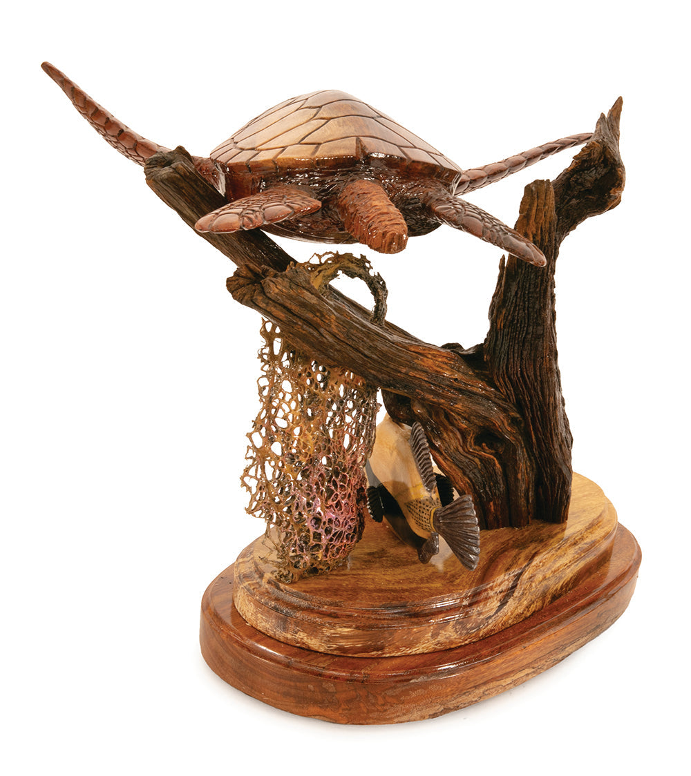 Wood Sculpture "Reef Explorer" by Craig Nichols
