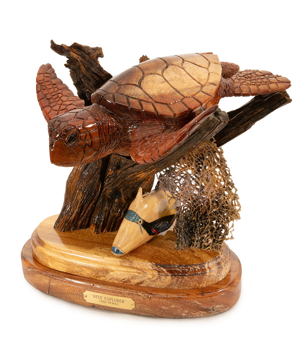 Wood Sculpture "Reef Explorer" by Craig Nichols