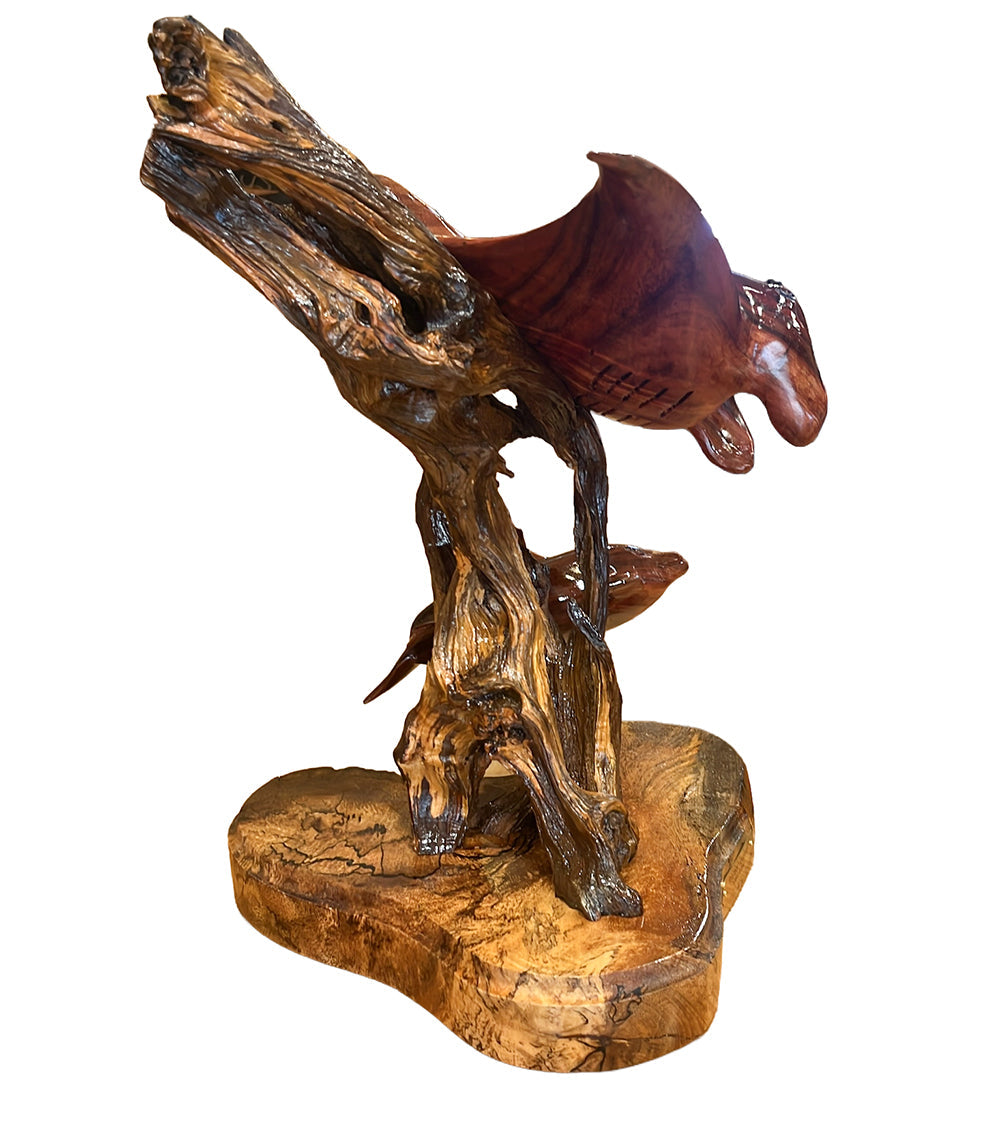 Koa Wood Sculpture "Pacific Sojourn" by Craig Nichols