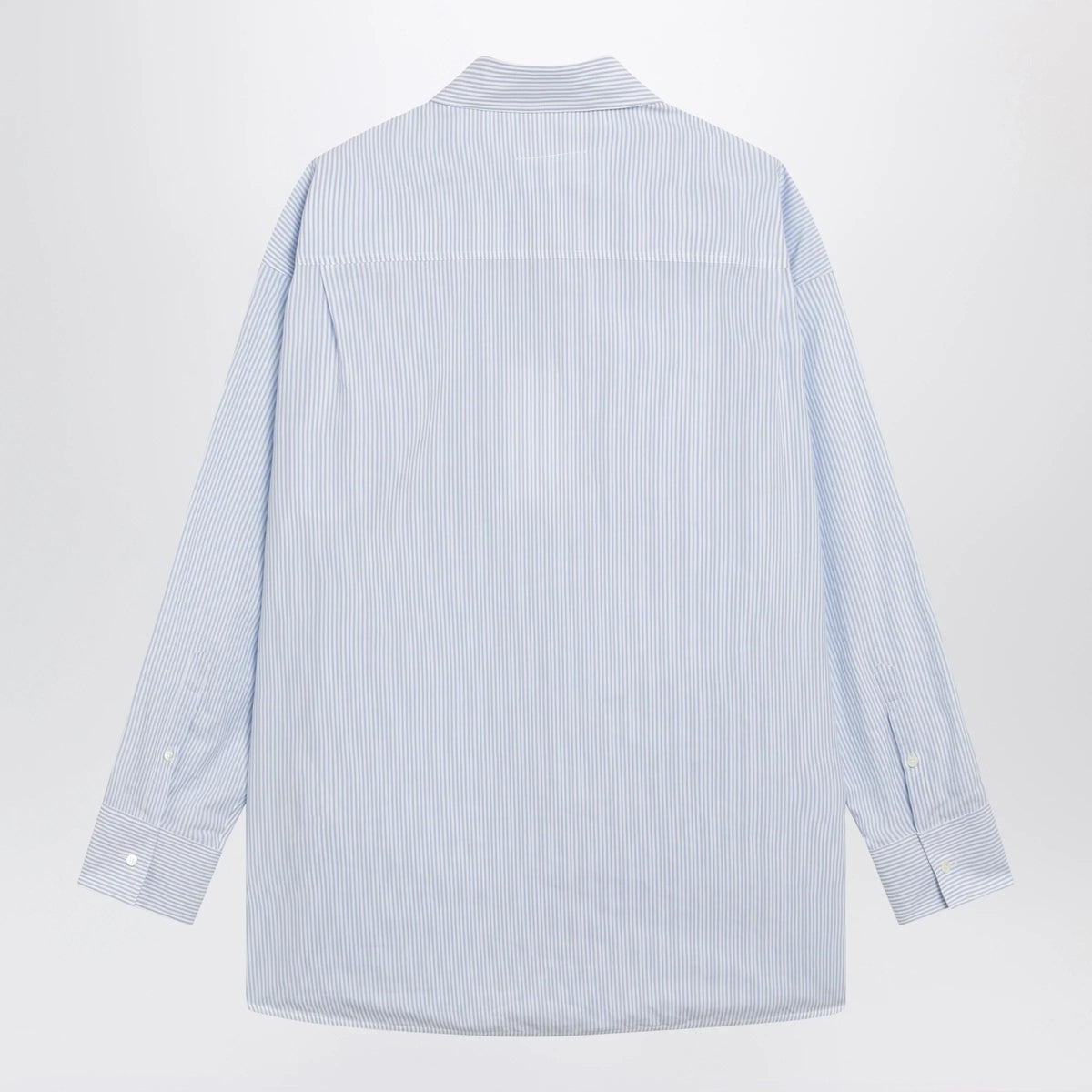 MM6 Maison Margiela - White/light blue striped cotton shirt
