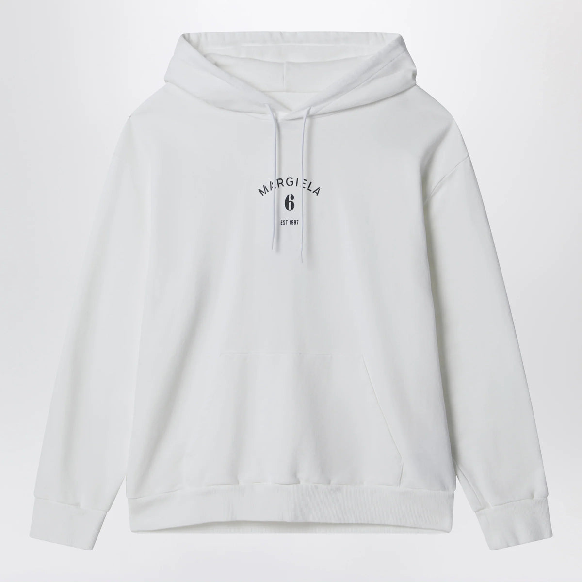 MM6 Maison Margiela - White cotton hoodie