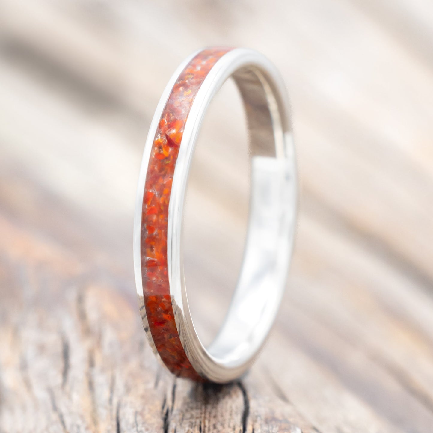 Red Opal Inlay