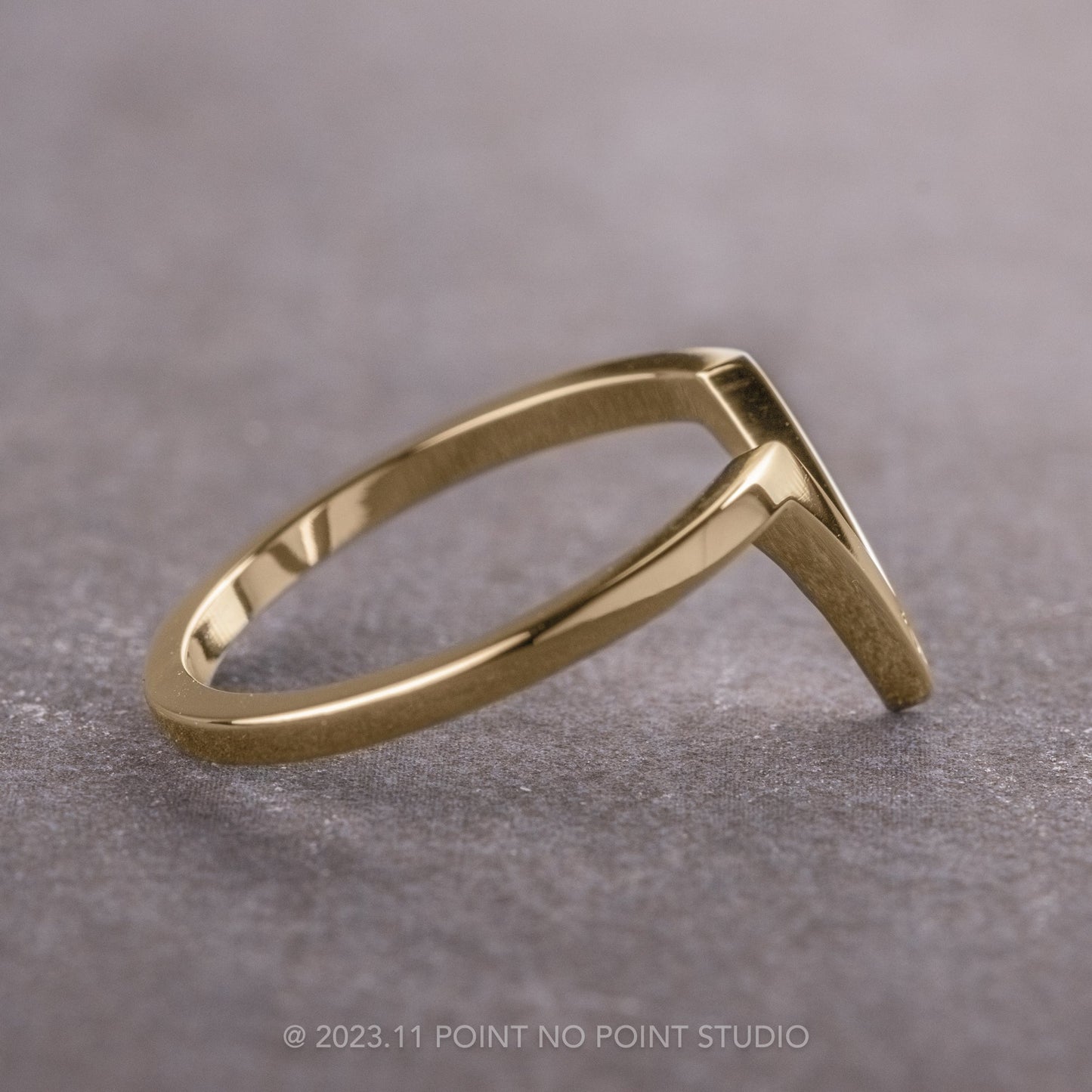Victoria Wedding Ring, Single Black Diamond