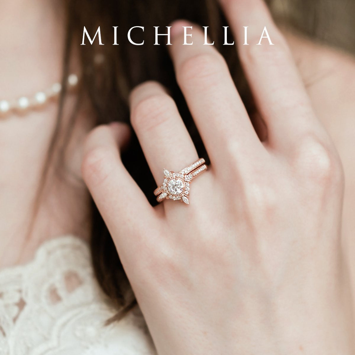 [Astrid] Art Deco Petite Ring in Moonstone
