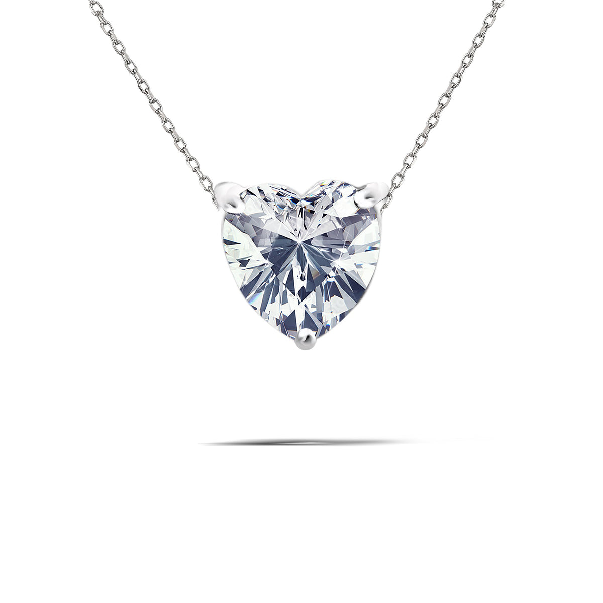1 Carat Moissanite Prong Setting Solitaire Slide Necklace
