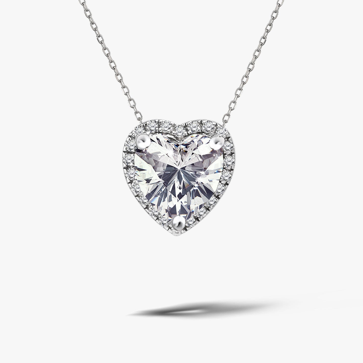 1 TCW Moissanite - Halo - Slider Necklace