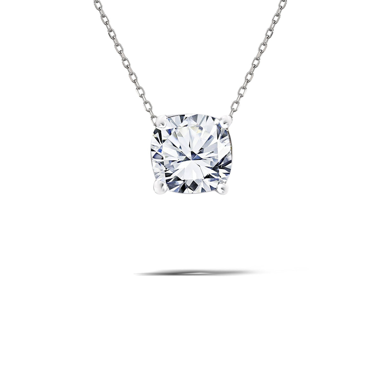 1 Carat Moissanite Prong Setting Solitaire Slide Necklace