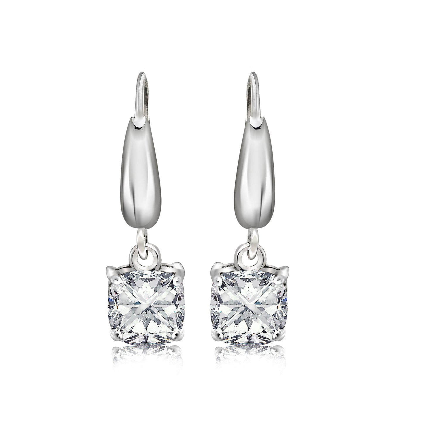 Brilliant Cut Moissanite Dangle Earrings for Women