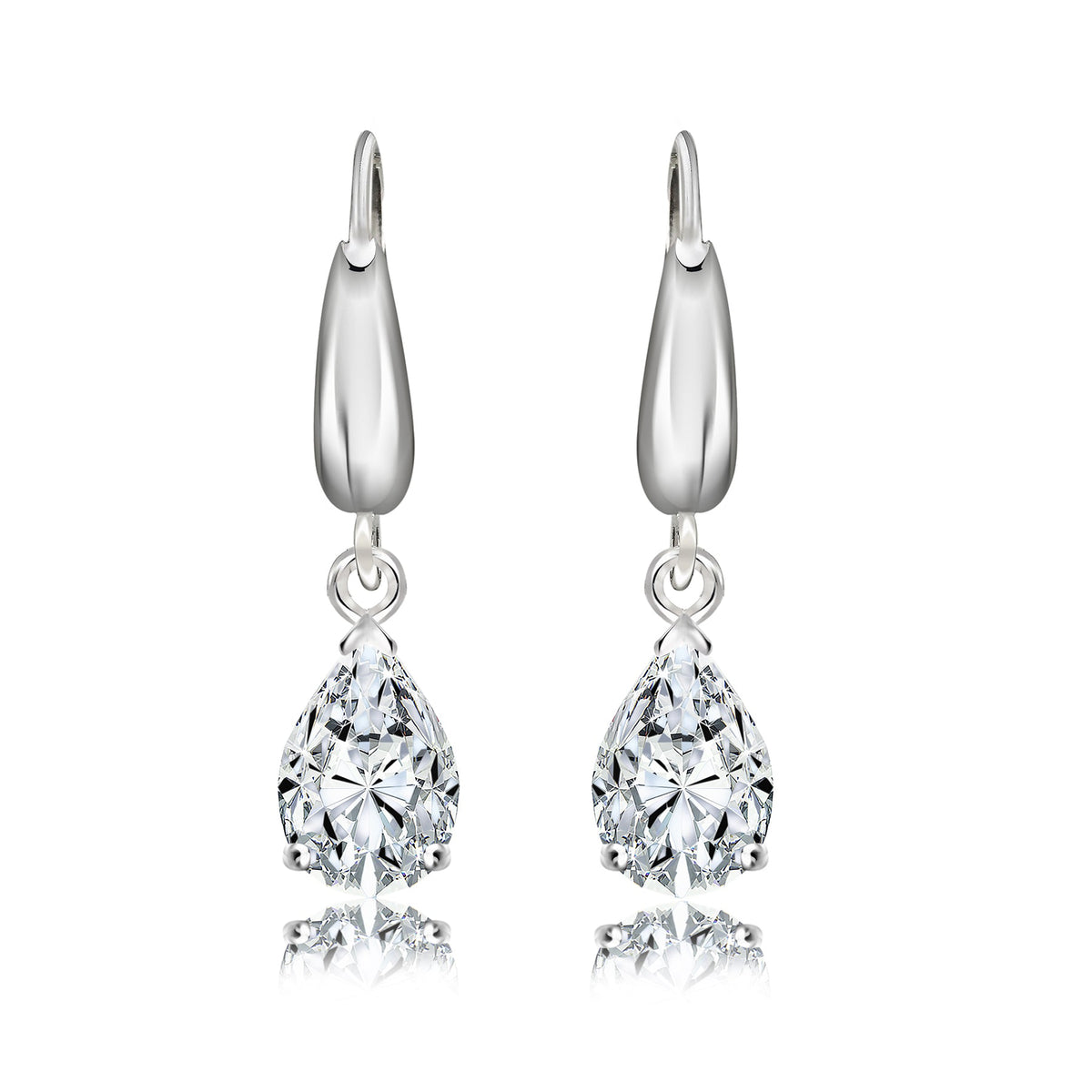 Brilliant Cut Moissanite Dangle Earrings for Women