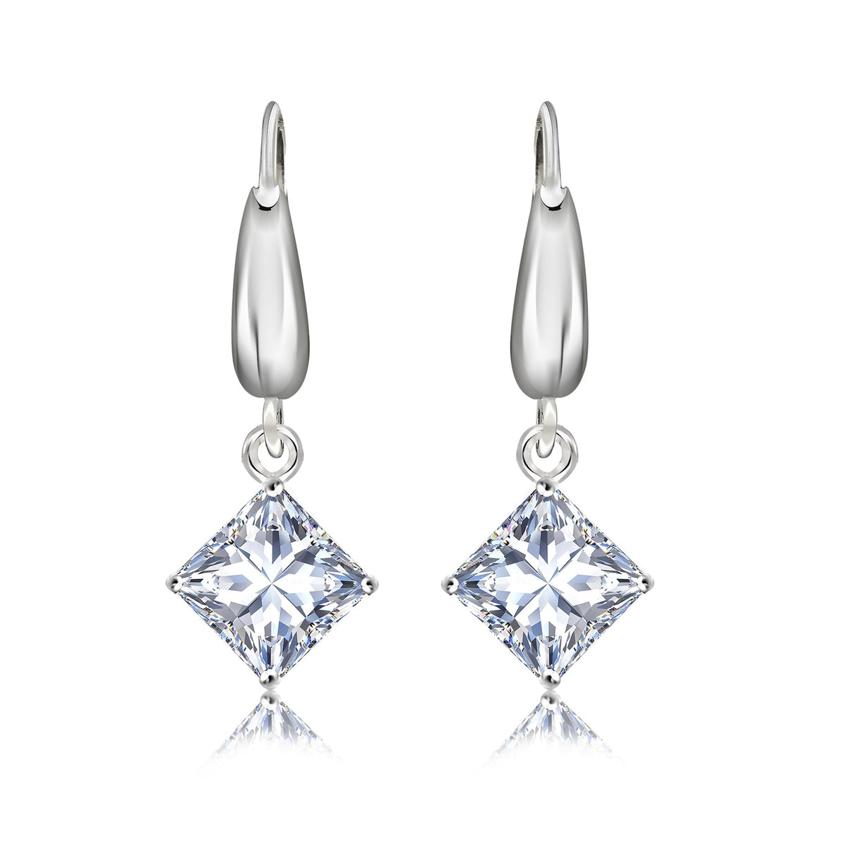 Brilliant Cut Moissanite Dangle Earrings for Women
