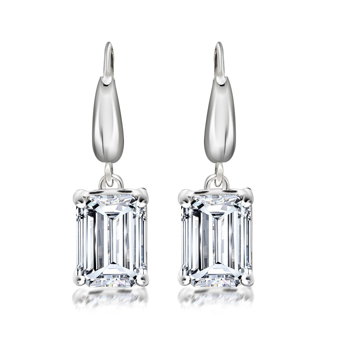 Brilliant Cut Moissanite Dangle Earrings for Women