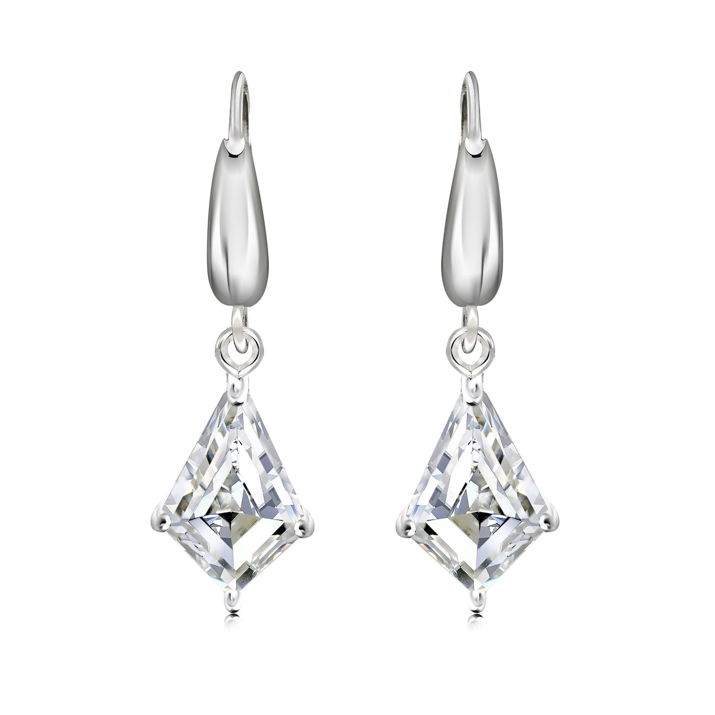 Brilliant Cut Moissanite Dangle Earrings for Women