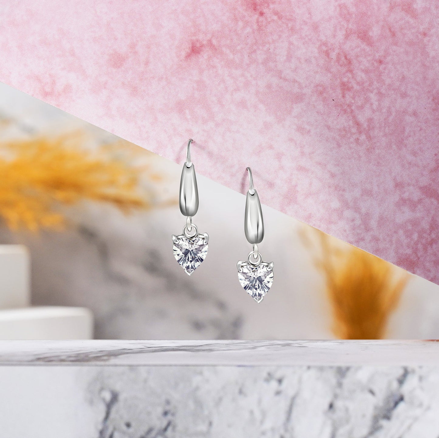 Brilliant Cut Moissanite Dangle Earrings for Women