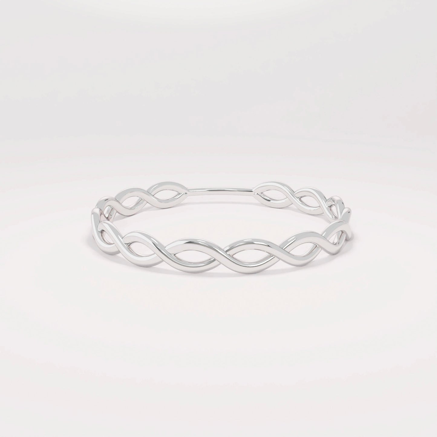 Minimalist Twist Ring 14K Gold – Women’s Dainty All-Finger Stacking Band