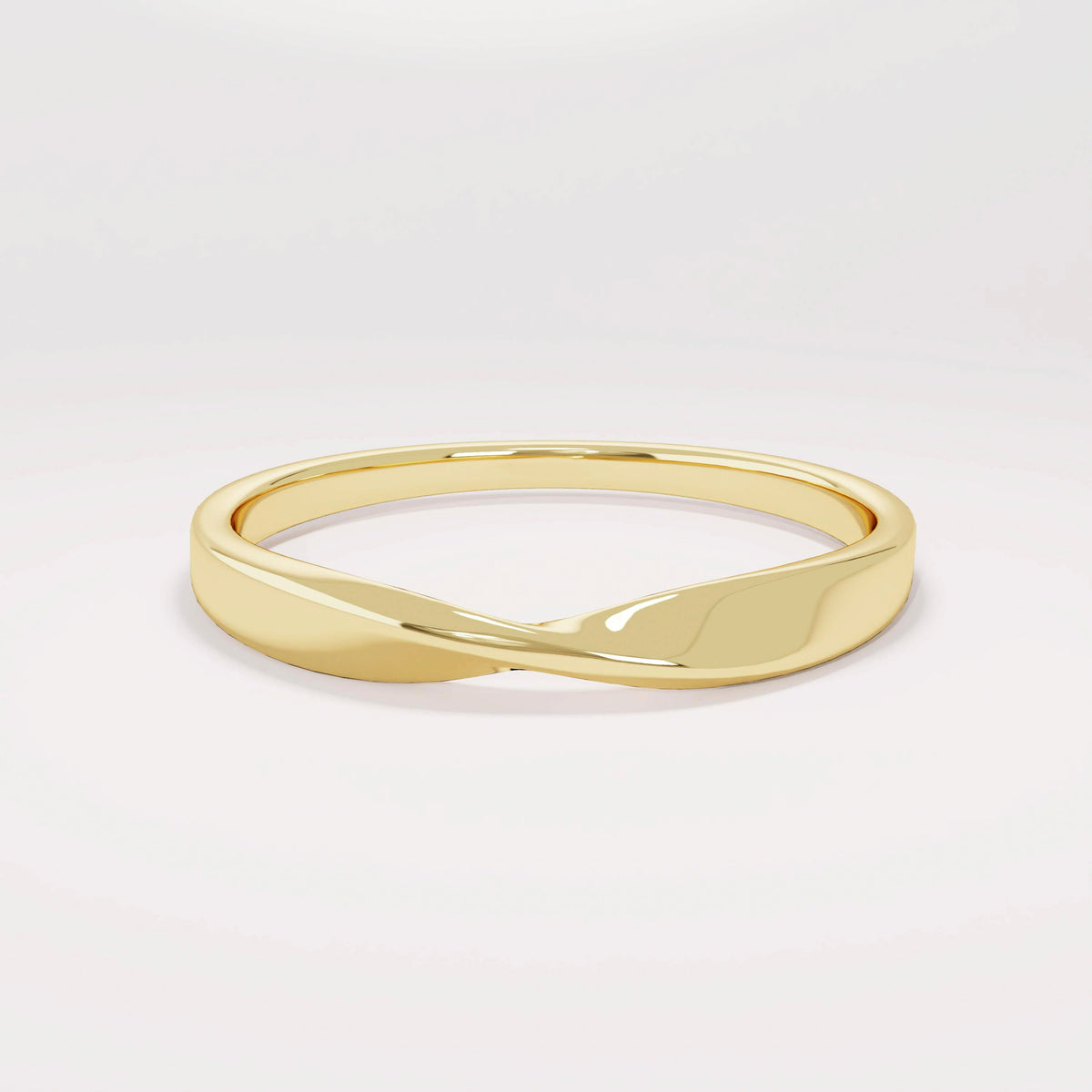 Solid Gold Twisted Wedding Band 14k Real Gold Plain Simple Band Ring for Women Anniversary Band Solid Gold Stackable Ring Comfort Fit Ring