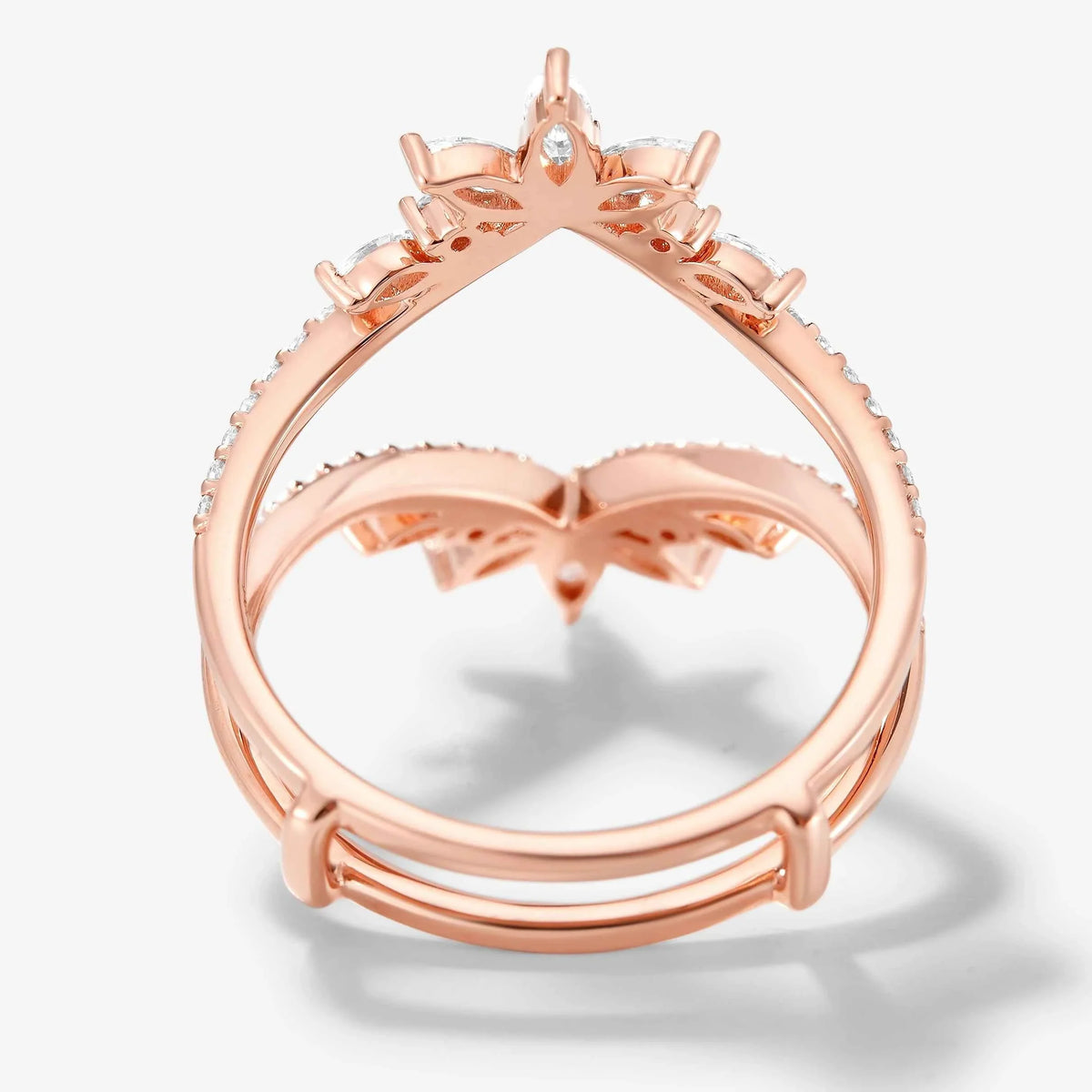 Vintage-Inspired Enhancer Double Wedding Bands