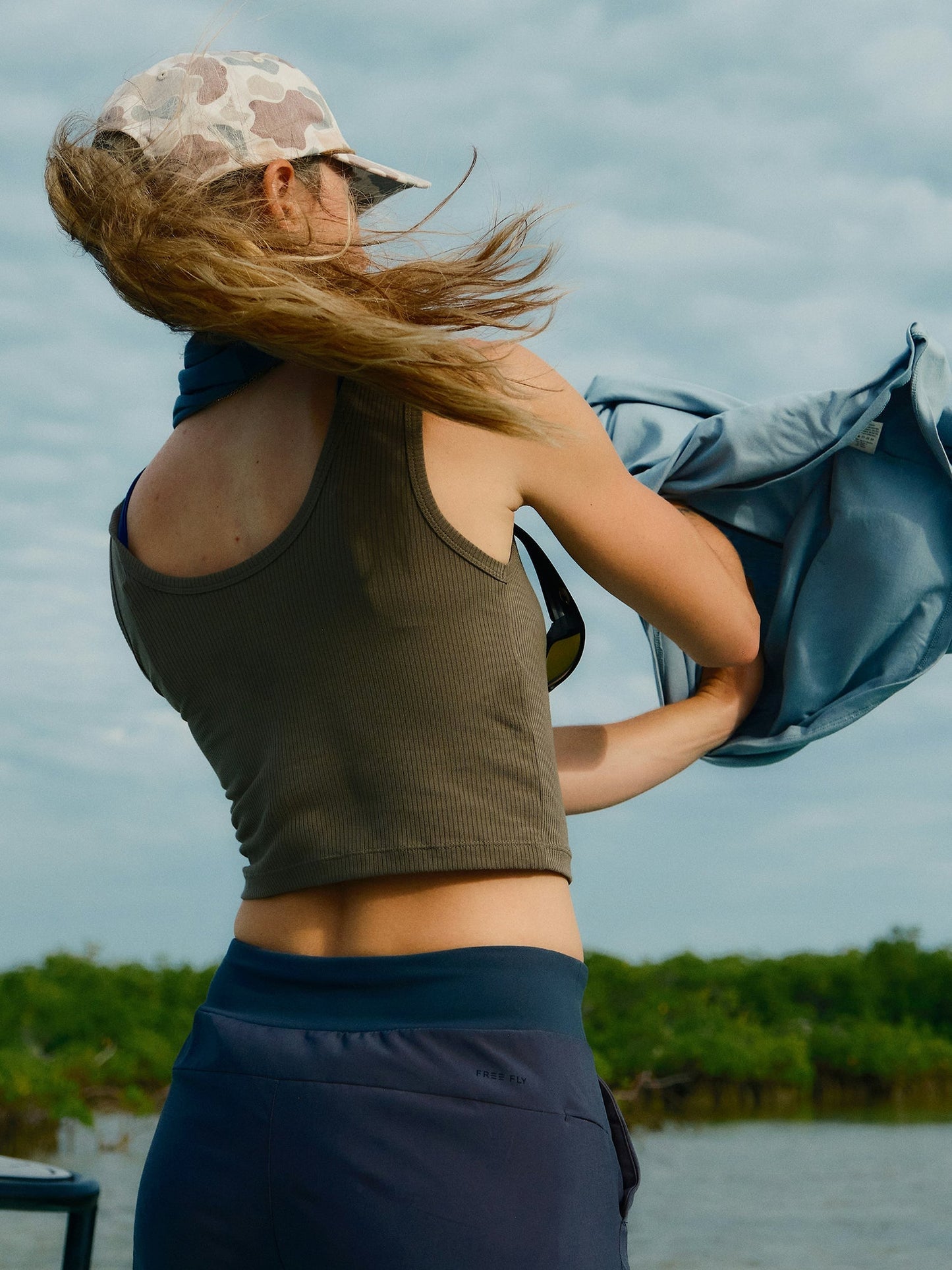 Women's Ribbed Bamboo Tank - Canyon Clay