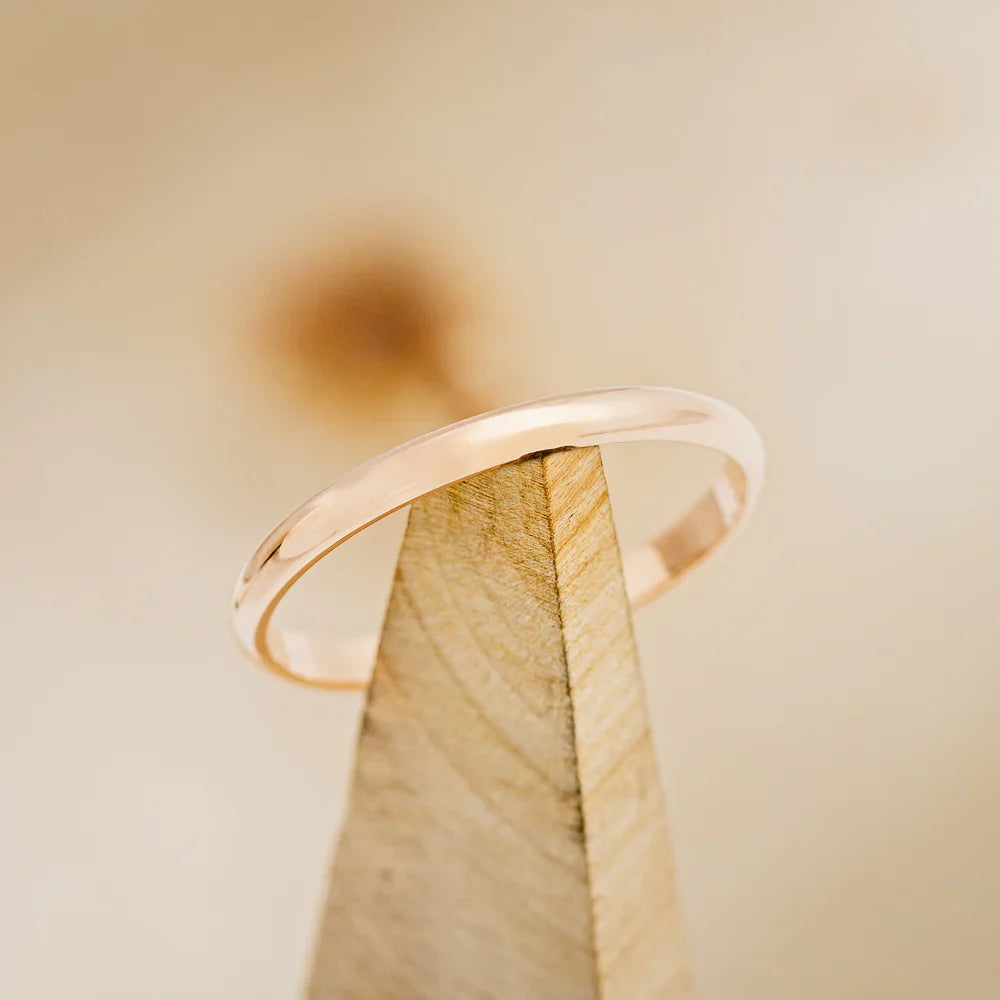 14K Gold Stacking Band - 14K Rose Gold - Size 7