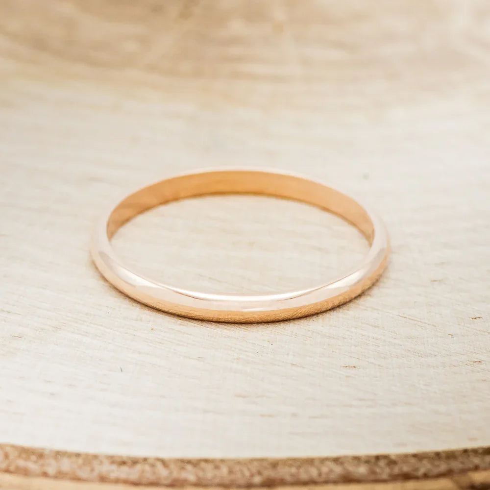 14K Gold Stacking Band - 14K Rose Gold - Size 7