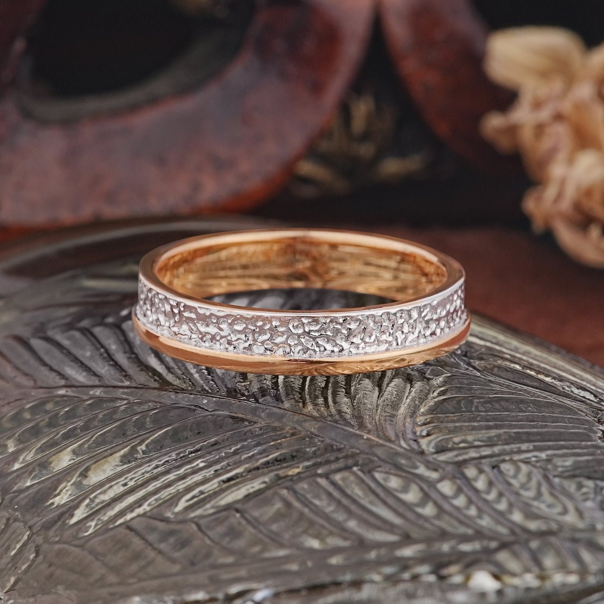Vintage Inner Engraved Men's Wedding Band