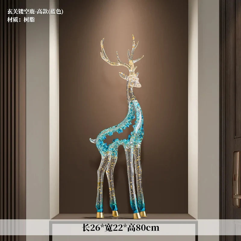 Crystal-Form Stag Sculpture