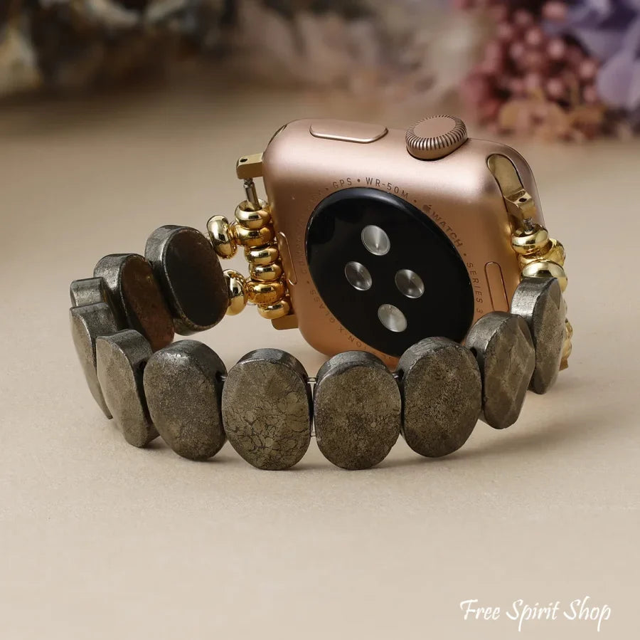 Natural Pyrite Apple Watch Band