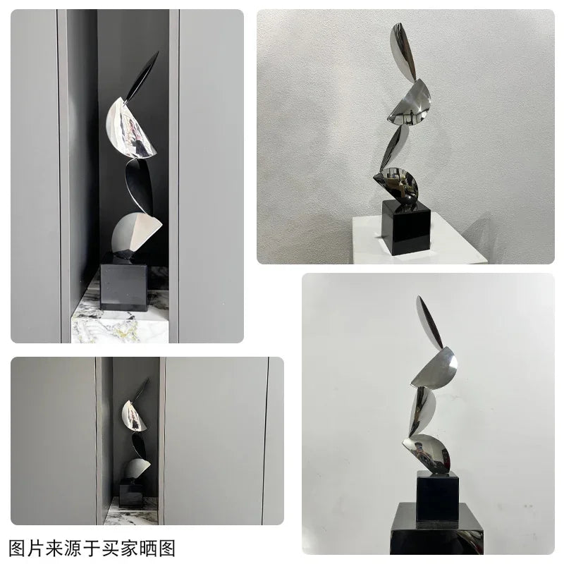 Abstract Stainless Steel Sculpture