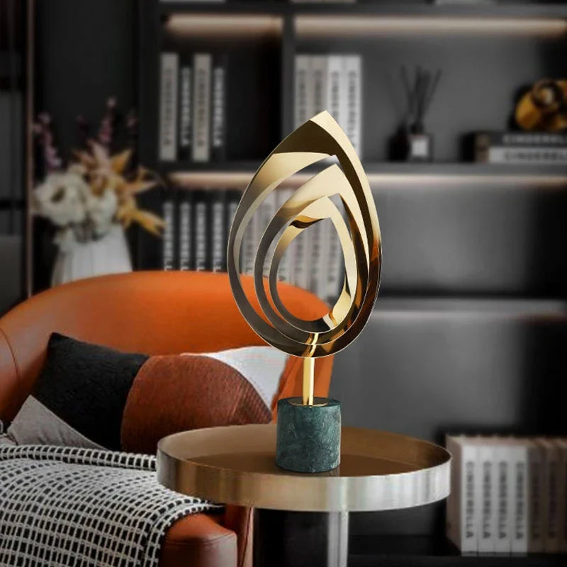 Abstract Polished Steel Sculptures
