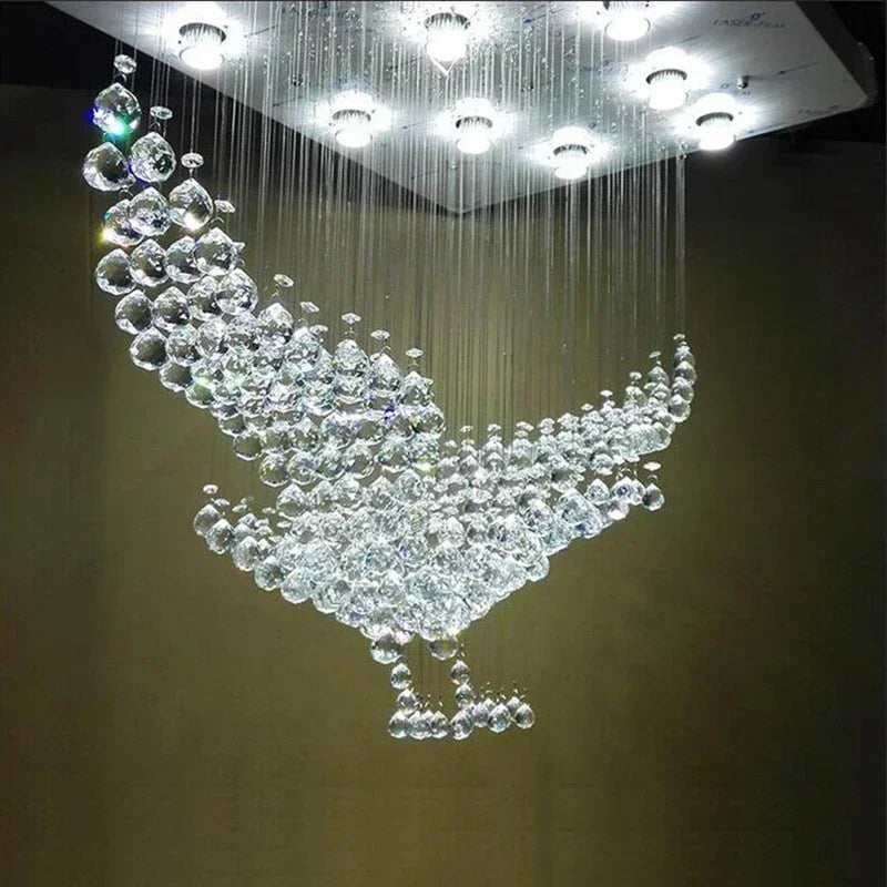 THE WINGSPAN | Crystal Eagle Pendant Chandelier