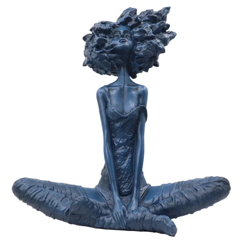 Seated Figure with Wild Hair