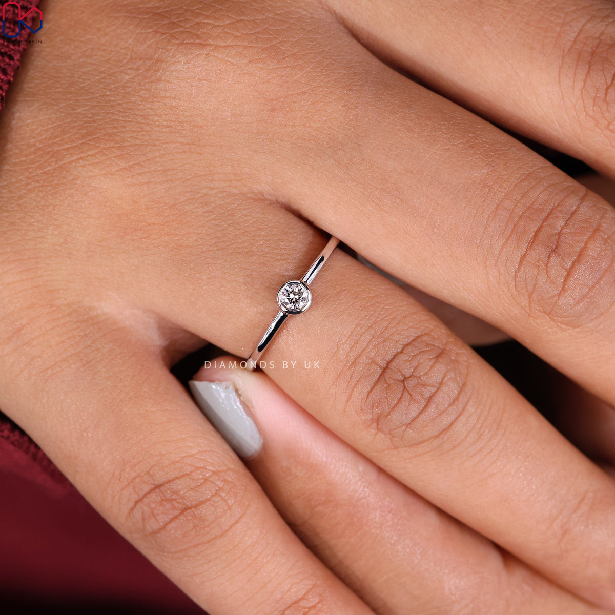 Round Cut Solitaire Diamond Ring
