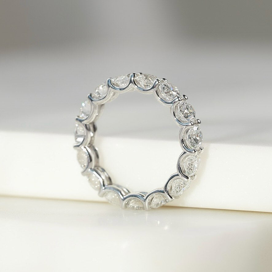 Solarii Round Cut Wedding Ring In 925 Sterling Silver