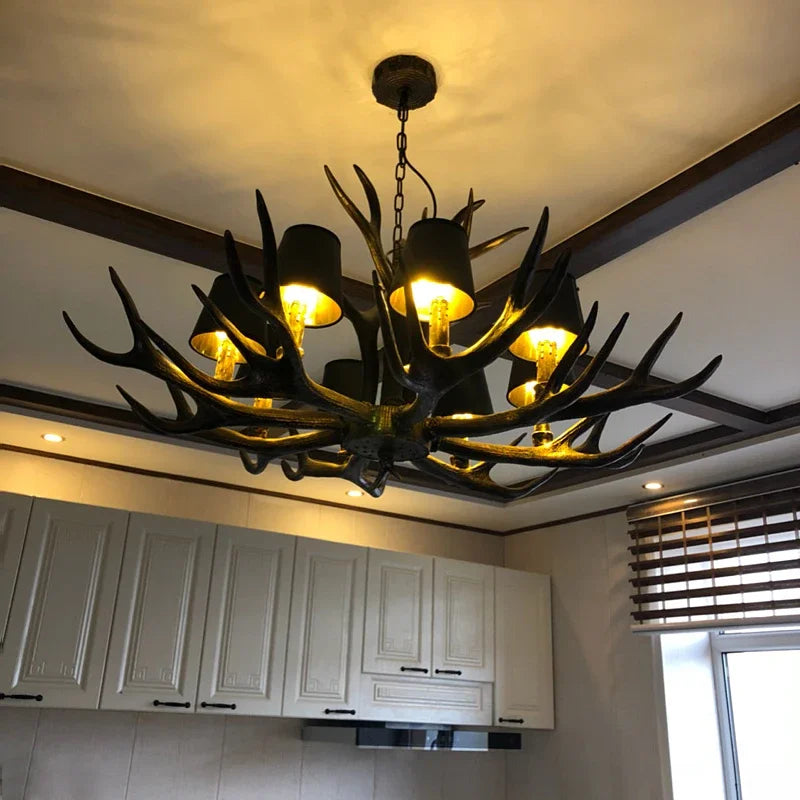 Resin Antler Chandelier