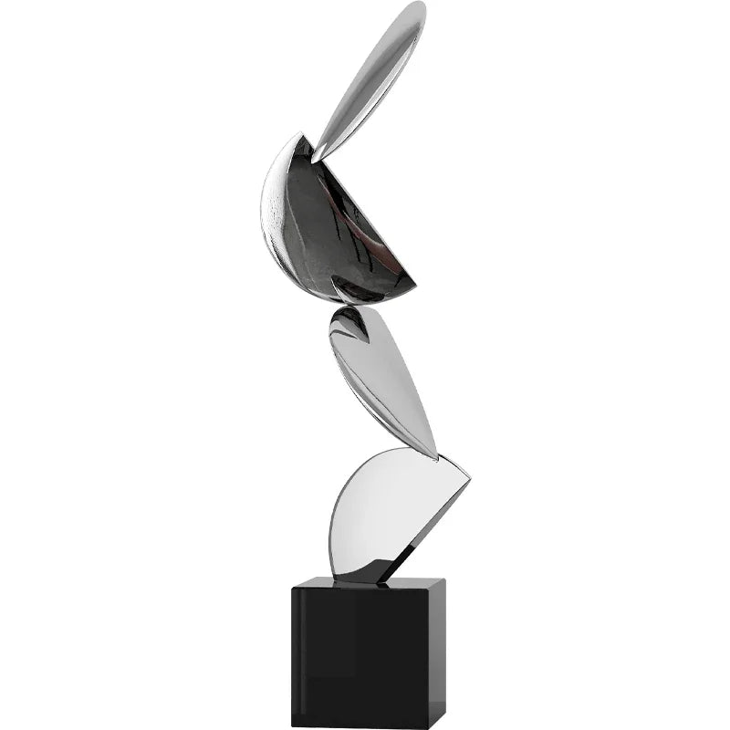 Abstract Stainless Steel Sculpture