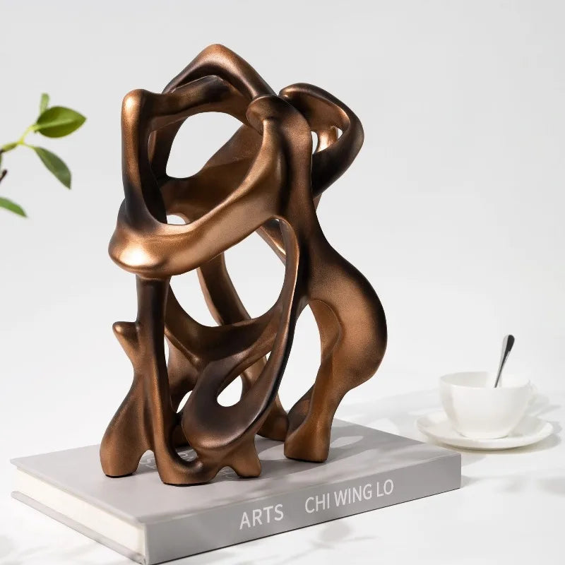 Hollow Abstract Organic Resin Sculpture