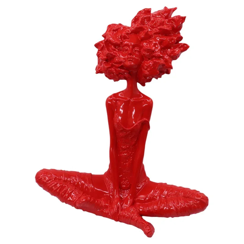 Seated Figure with Wild Hair
