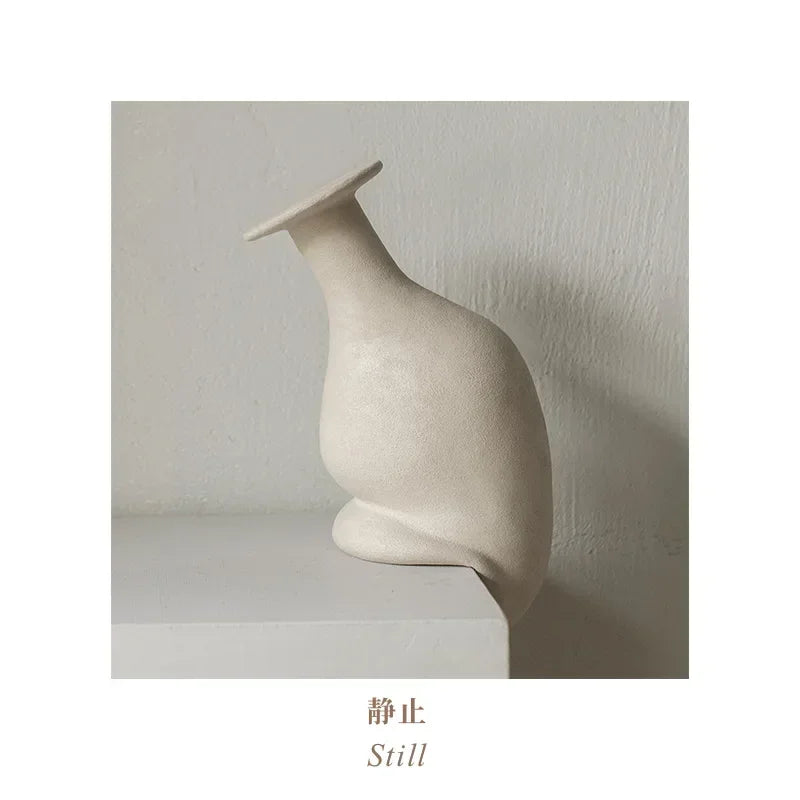 THE PAUSE COLLECTION | Sculptural Asymmetric Vase