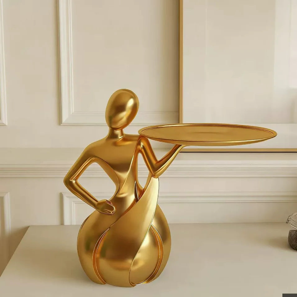 Abstract Figure Tray Sculpture