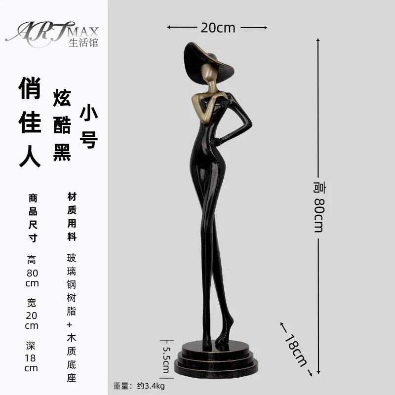 Elongated Figure Sculpture