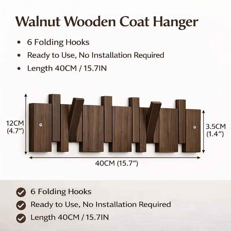 Piano-Key Wall Hook Rack